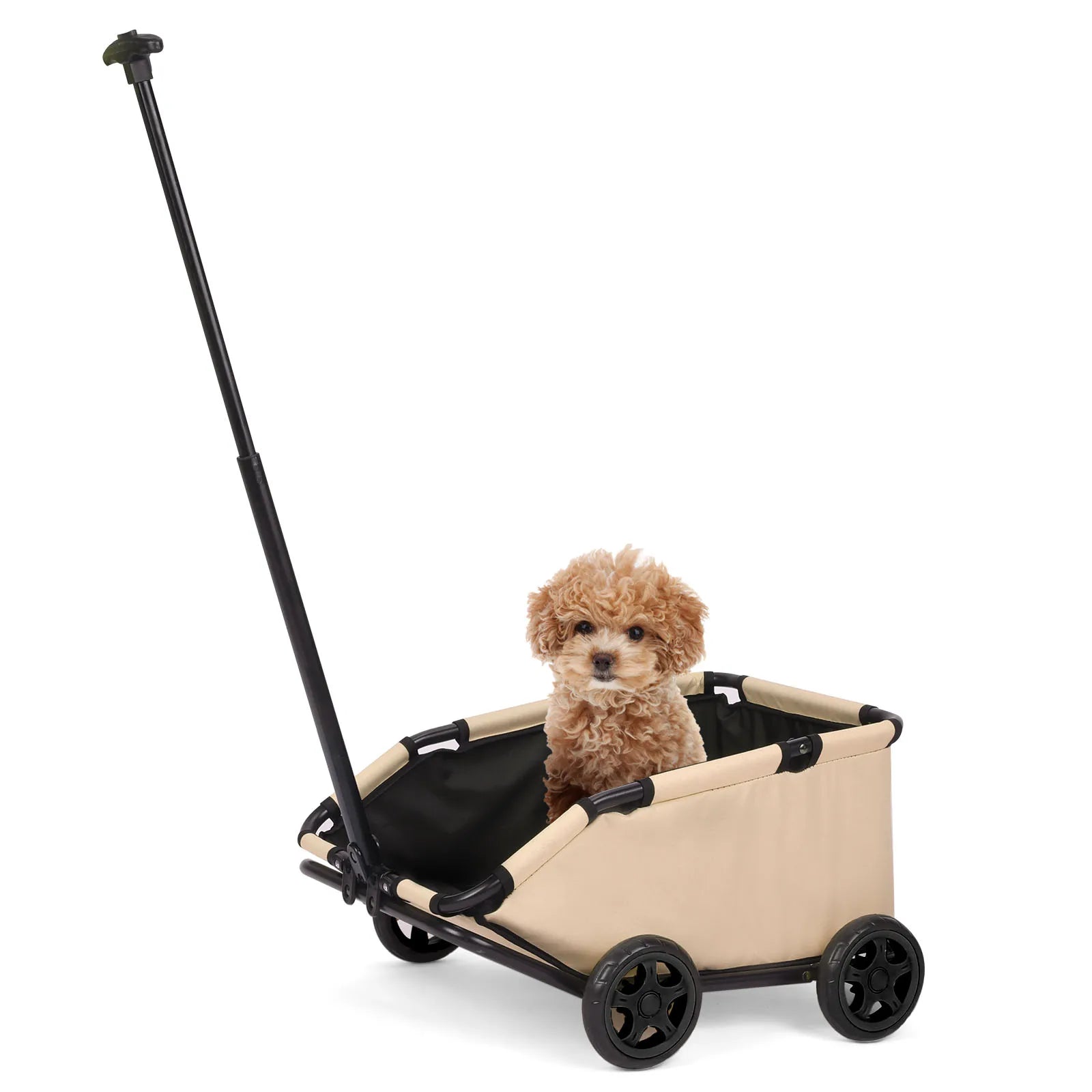 Lightweight Folding Pet Stroller – 4 Wheel 360° Rotating Dog & Cat Travel Cart