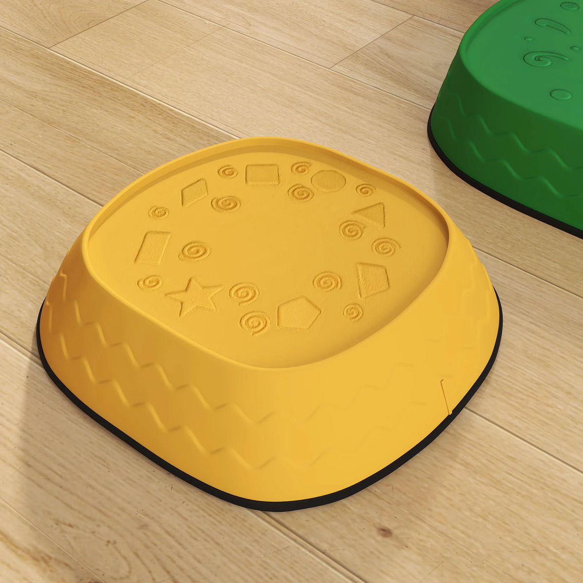 Set of 5 Kids Stepping Stones Frog Shaped Balance Stones with Anti Slip Edging 80kg Stackable Indoor Outdoor