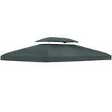 3 x 4m Gazebo Canopy Replacement Cover Two Tier Waterproof UV Polyester Roof Top for Garden Patio Gazebo