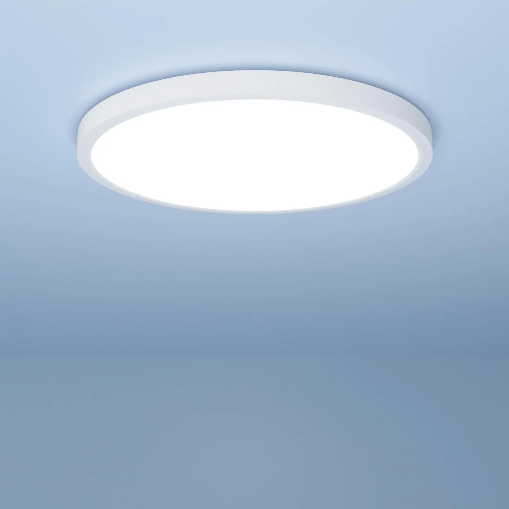 18W Ultra Thin LED Ceiling Light IP44 Waterproof Dome Flush Mount for Bathroom Kitchen Bedroom Living Room