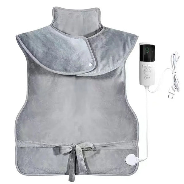 Electric Heated Neck and Shoulder Wrap, 100 x 60cm with 9 Heat Settings