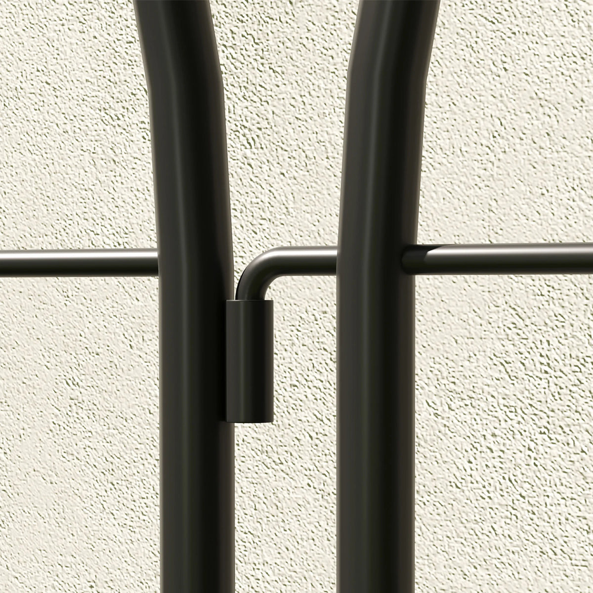 Decorative Metal Garden Trellis for Climbing Plants, Set of 2, 150 x 50cm, Black