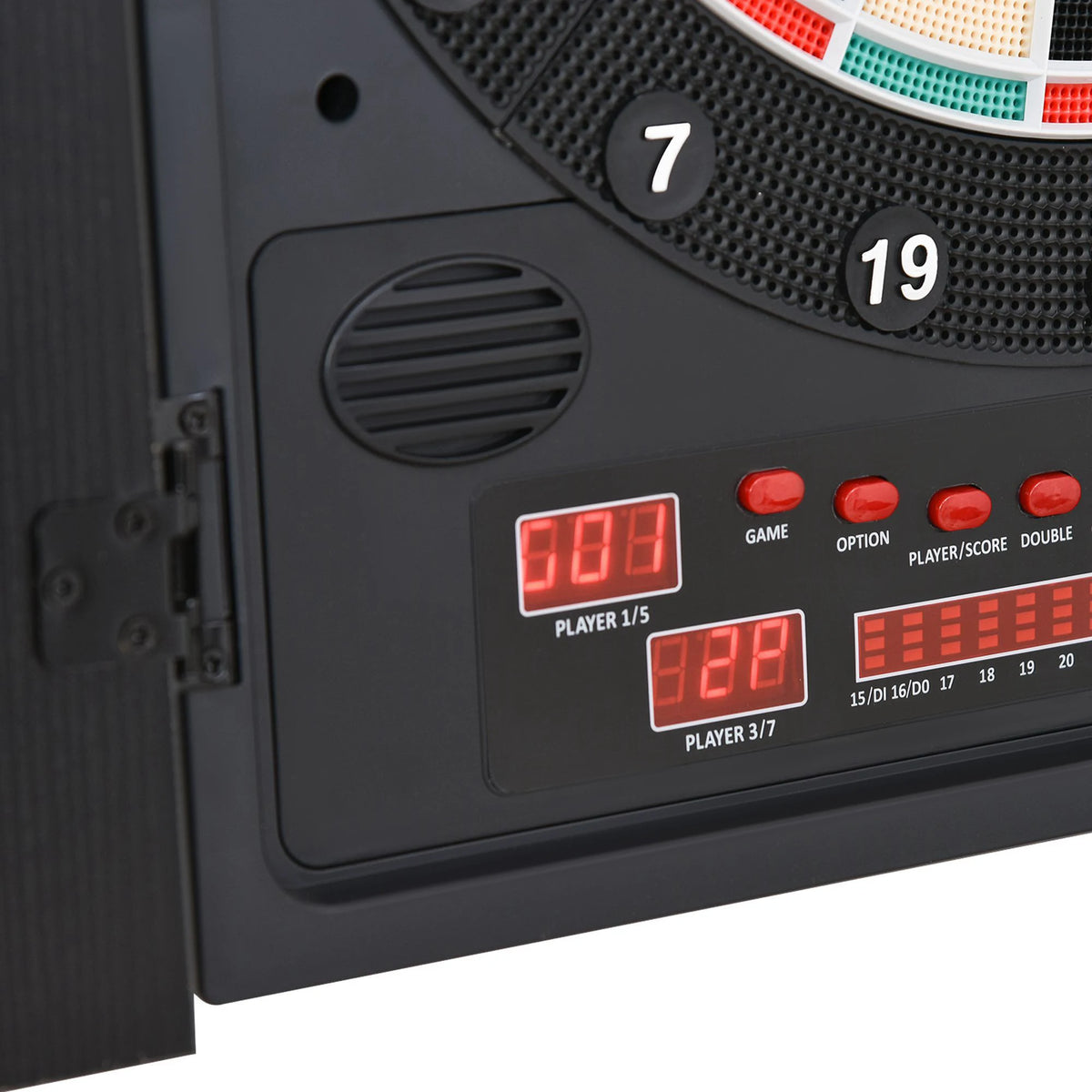 Electronic Dartboard, 27 Games, 202 Variations, LED, 12 Soft Tip Darts, Cabinet