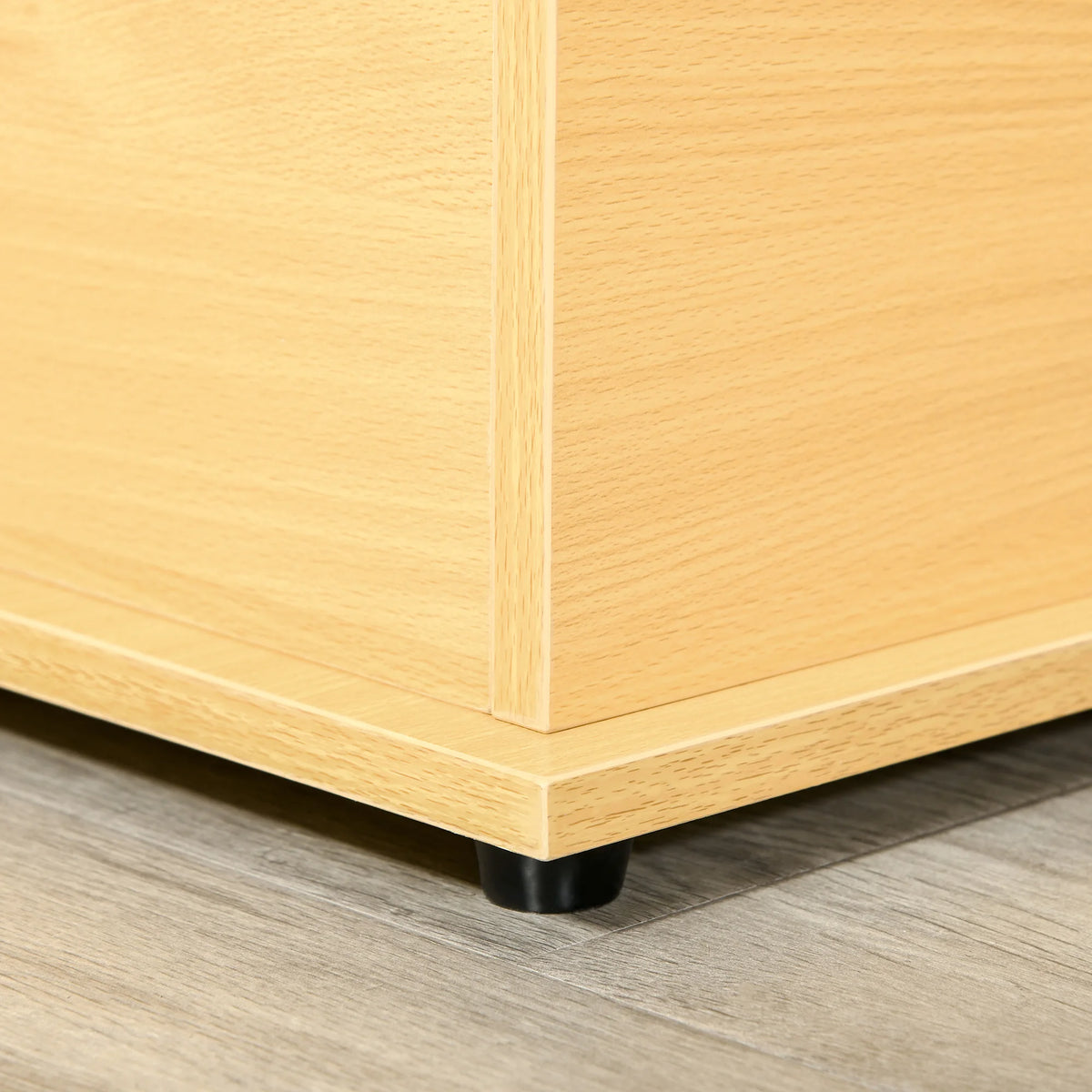 Storage Chest With Lid, 113L Storage Box, Burlywood