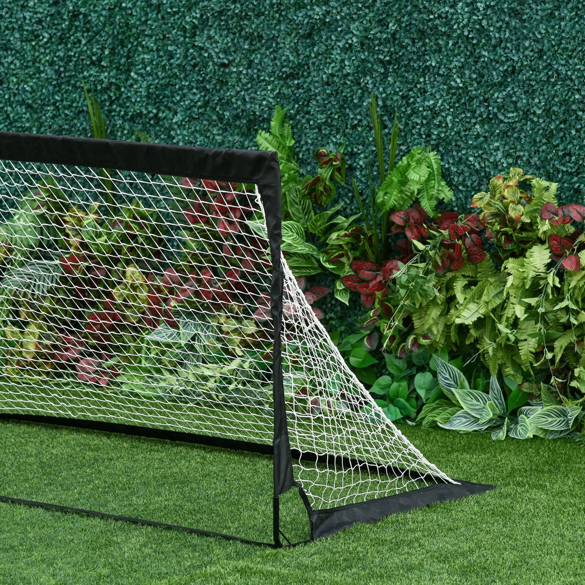 Set of 2 Foldable 6 x 3ft Football Goals with Carry Bag