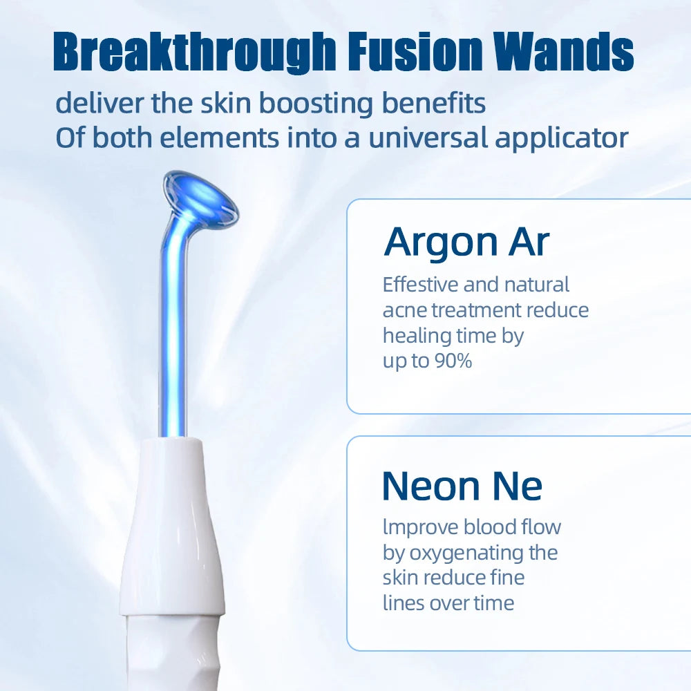 5 in 1 High Frequency Wand Facial Skin Tightening Acne Treatment Device