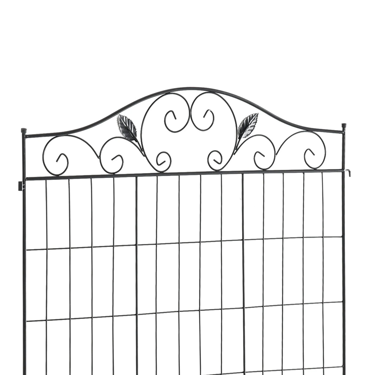 Garden Decorative Fence 4 Panels 44in x 12ft Metal Wire Landscape Border Edging