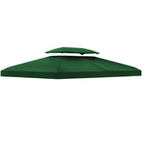 3 x 4m Gazebo Canopy Replacement Cover Two Tier Waterproof UV Polyester Roof Top for Garden Patio Gazebo