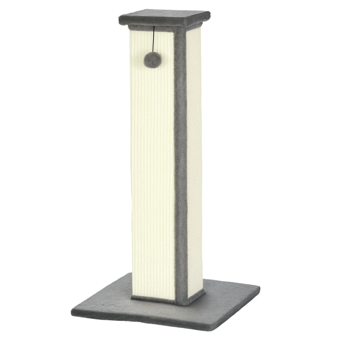 81cm Cat Scratching Post with Sisal Rope and Hanging Ball Toy