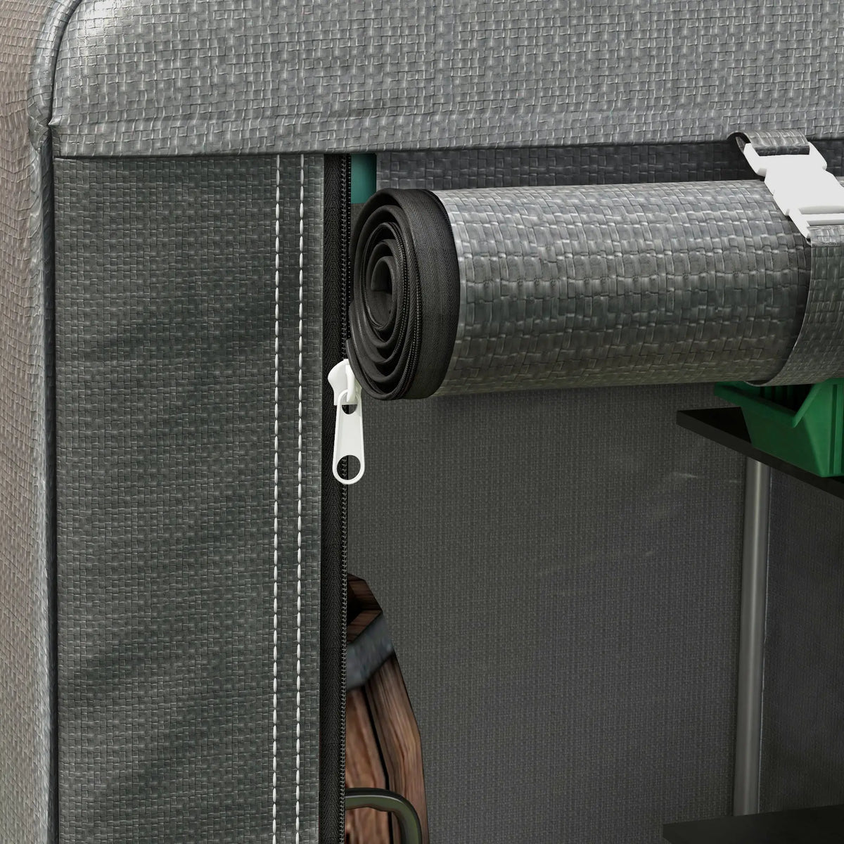 1.2 x 1.8m Portable Garden Storage Shed for Motorbikes, Garden Tools and Bikes