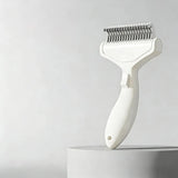 Pet Hair Removal Comb Curved Stainless Steel Teeth 17cm Detangling Brush for Dogs Cats Long Thick Hair