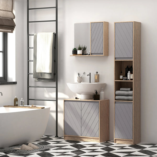 Under-Sink Storage Cabinet with Adjustable Shelf, 2 Doors