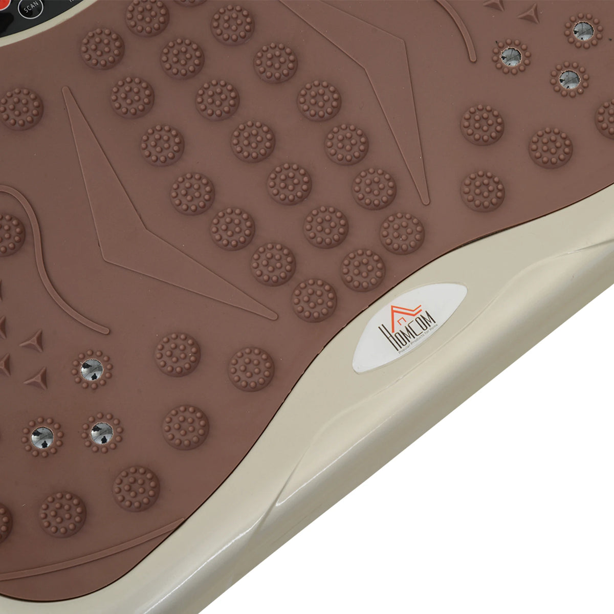 Side profile of a compact vibration plate showing 14cm height