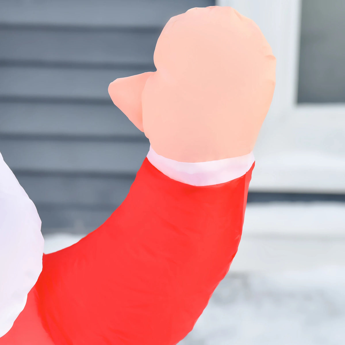 4ft LED Lighted Inflatable Santa Claus w/ Gift Box Christmas Decoration Outdoor