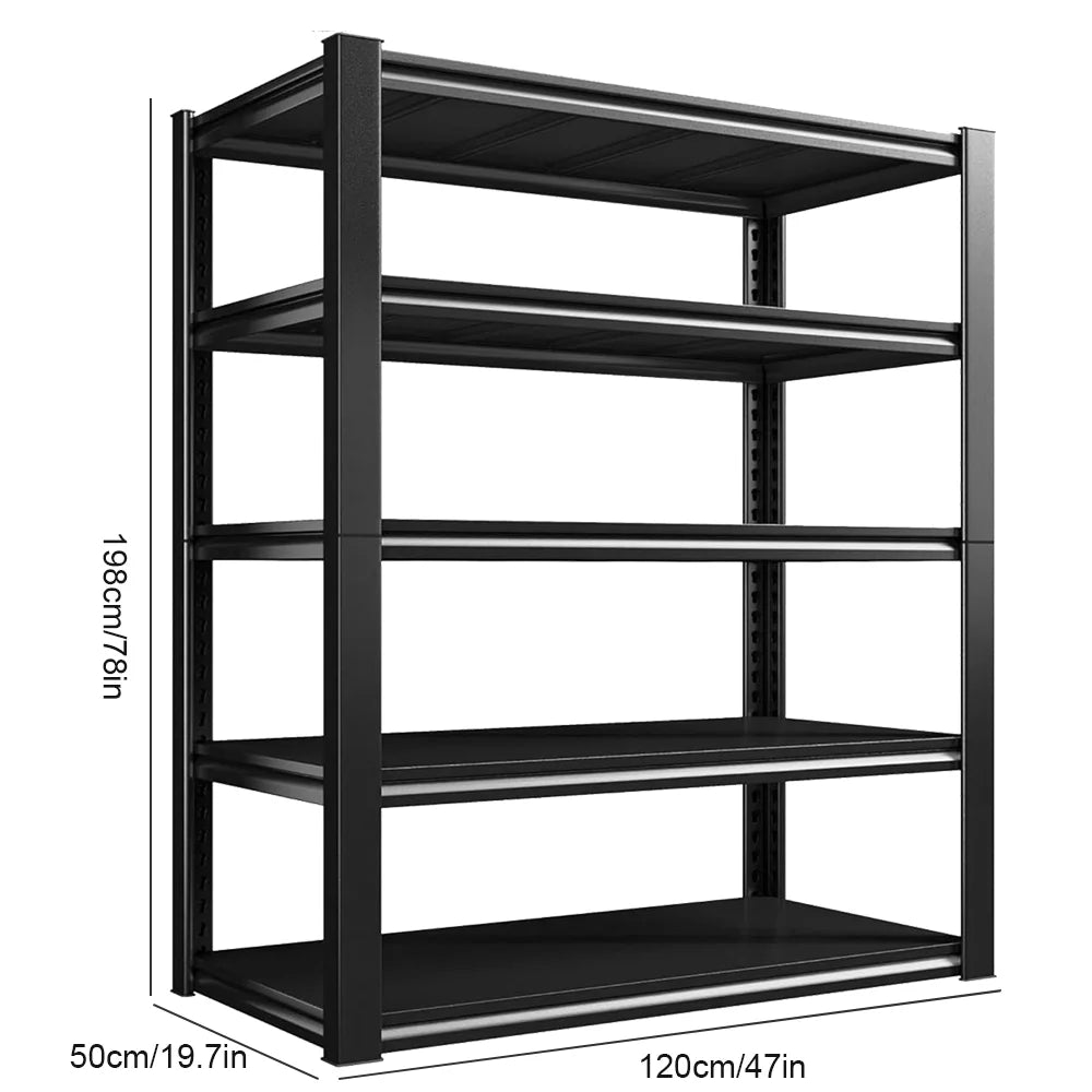 Multi Layer Metal Storage Rack Adjustable Shelf Heavy Duty Utility Organiser for Home