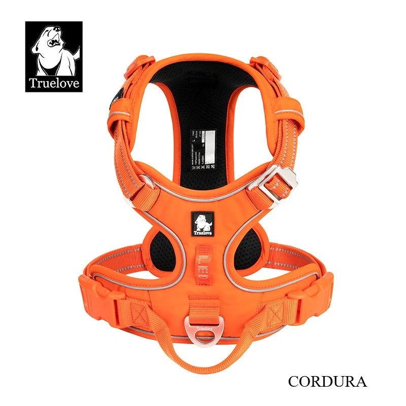 Truelove No Pull Dog Harness Reflective Breathable XS-XL Sizes for Small Medium Large Dogs Night Walking