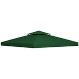 3 x 3m Gazebo Canopy Roof Replacement Cover Two Tier Waterproof Polyester Spare Part for Garden Gazebo