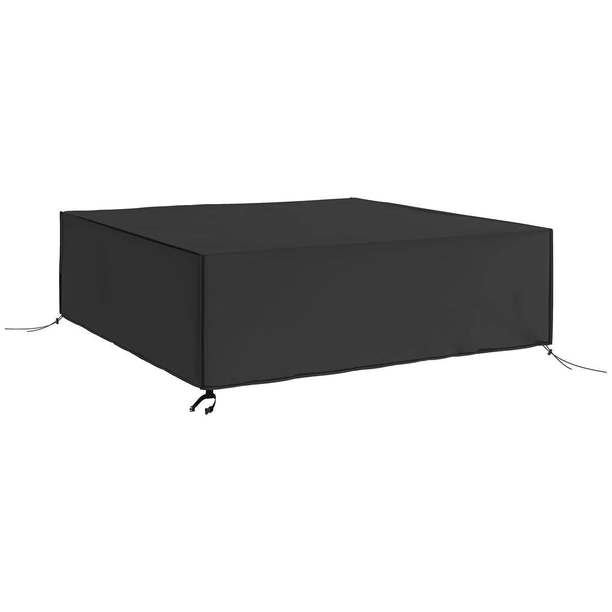 Garden Furniture Set Cover 230 x 230 x 70cm, 600D Oxford Square Patio Cover, Black