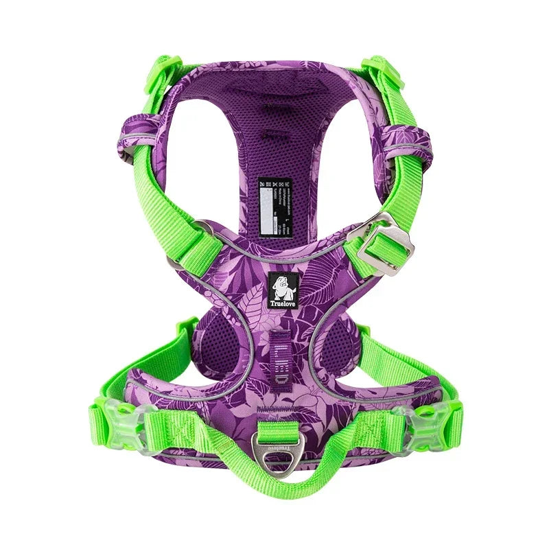 Truelove Reflective Dog Harness Camouflage Adjustable Nylon Pet Harness