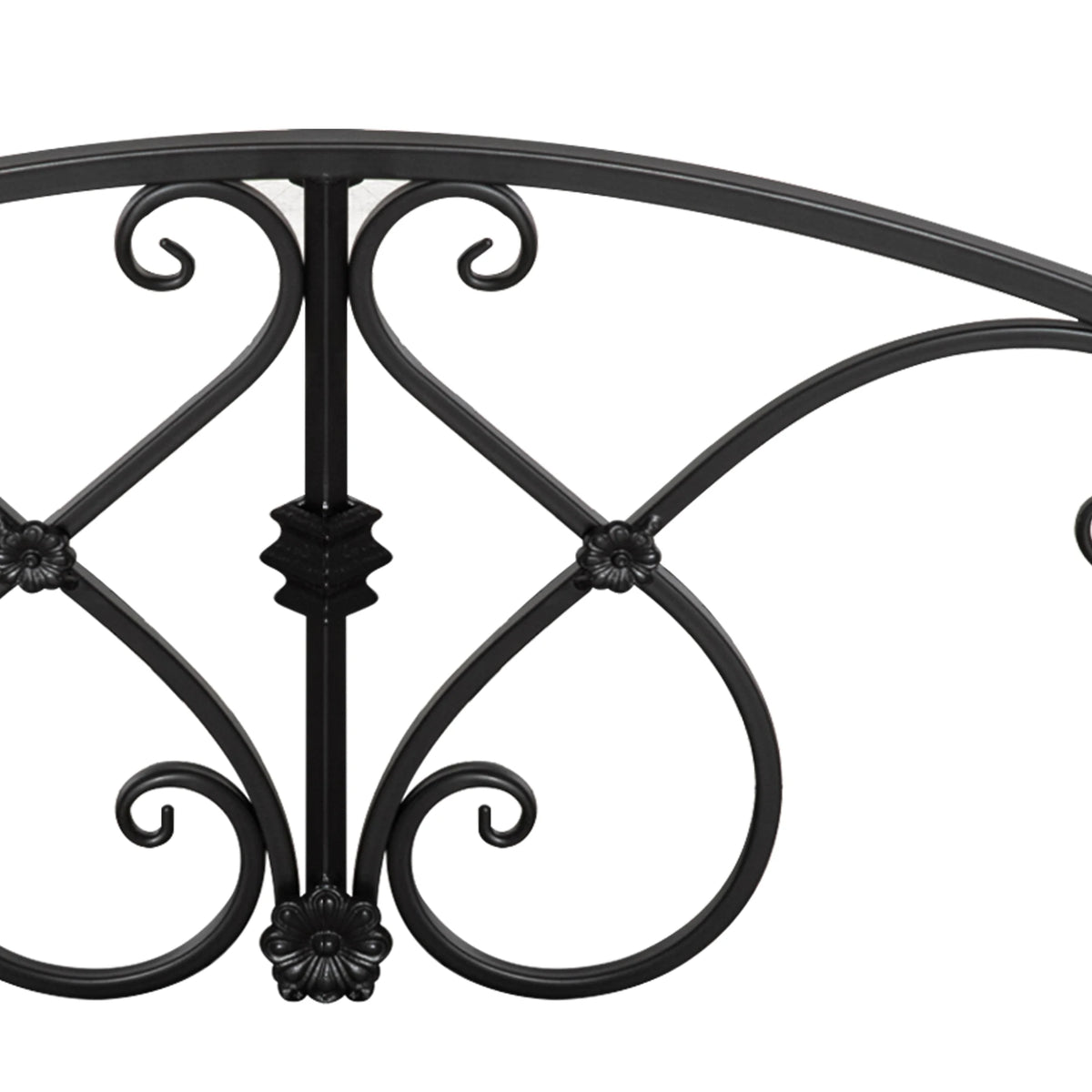Decorative Metal Garden Bridge with Railings for Ponds and Streams