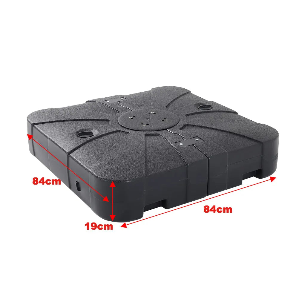 HDPE Square Plastic Outdoor Umbrella Stand, Fillable Parasol Base