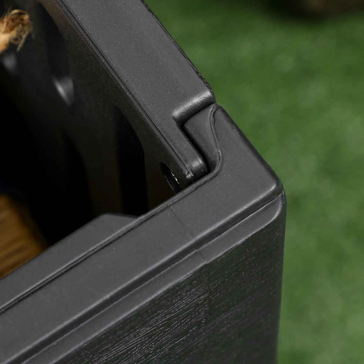 366L Garden Storage Box with Wheels and Handles, Outdoor Deck Box, 122.4 x 62 x 64.5 cm, Black