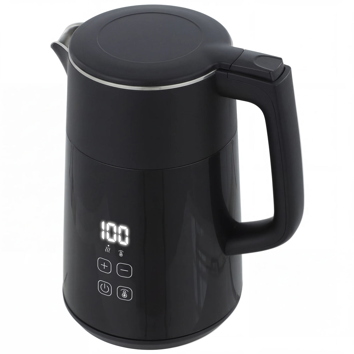 1.7L 3kW Electric Kettle with 7 Temperature Settings and Keep Warm, Black