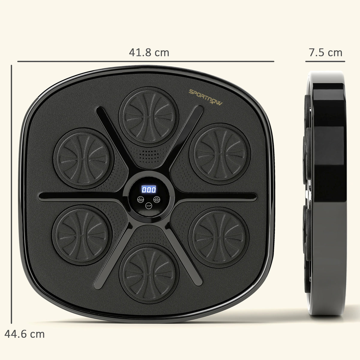 Wall-Mounted Music Boxing Machine with Bluetooth and LED Lights