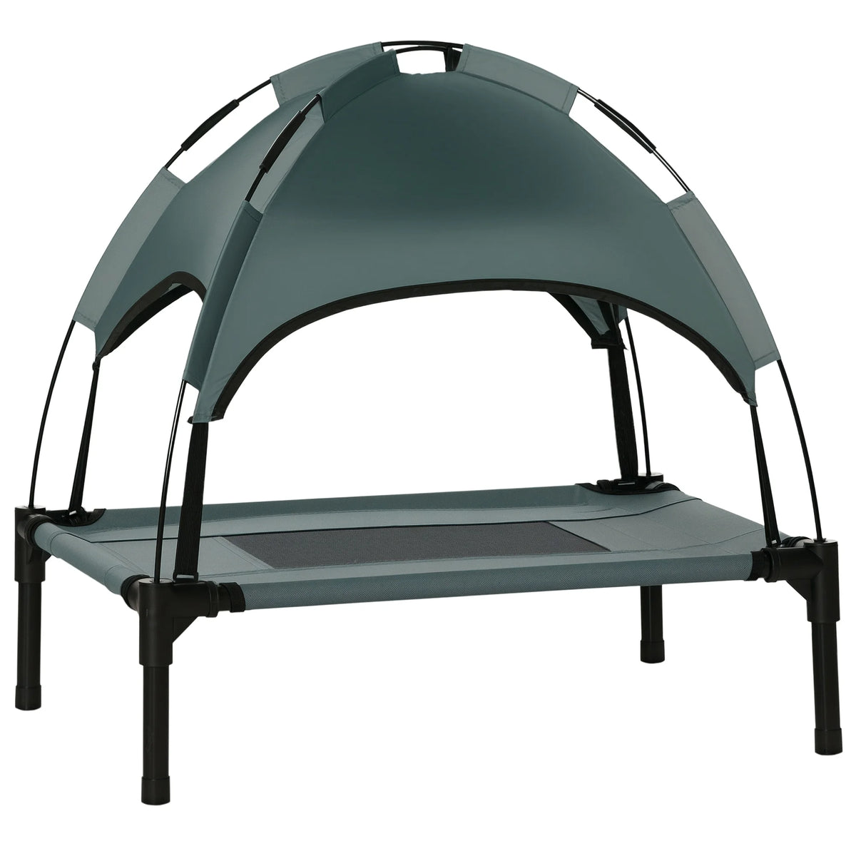 Elevated Pet Bed with Canopy and Travel Bag for Small Dogs, 61cm