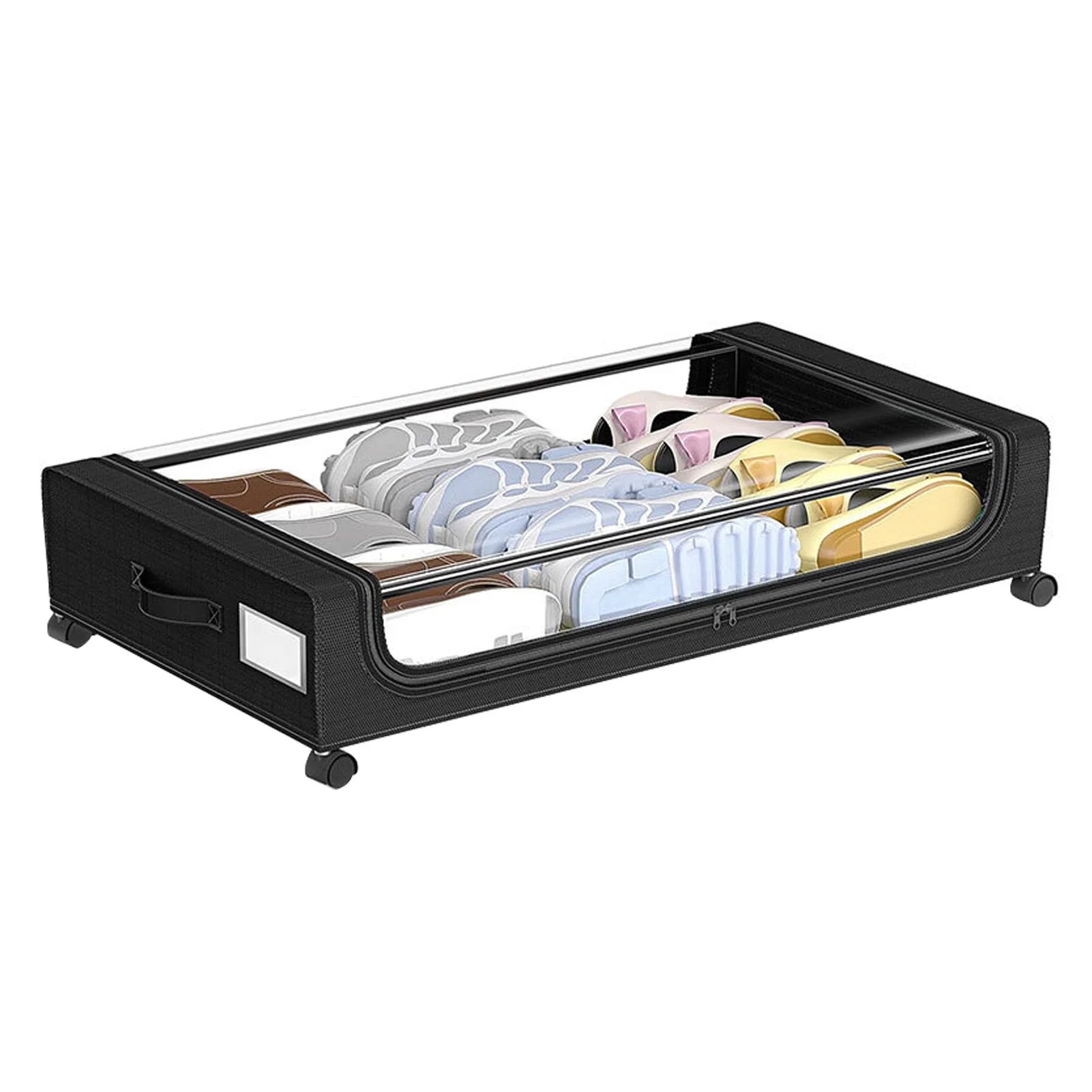 Under Bed Storage Container with Wheels Pull Out Clothes and Shoe Organiser Space Saving