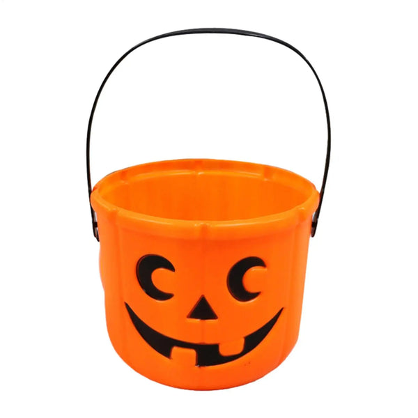 Halloween Pumpkin Trick or Treat Bucket with Handle