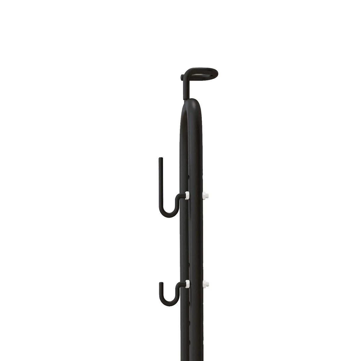 Bike Rack, Vertical & Horizontal Bike Stand with Adjustable Hooks, Black