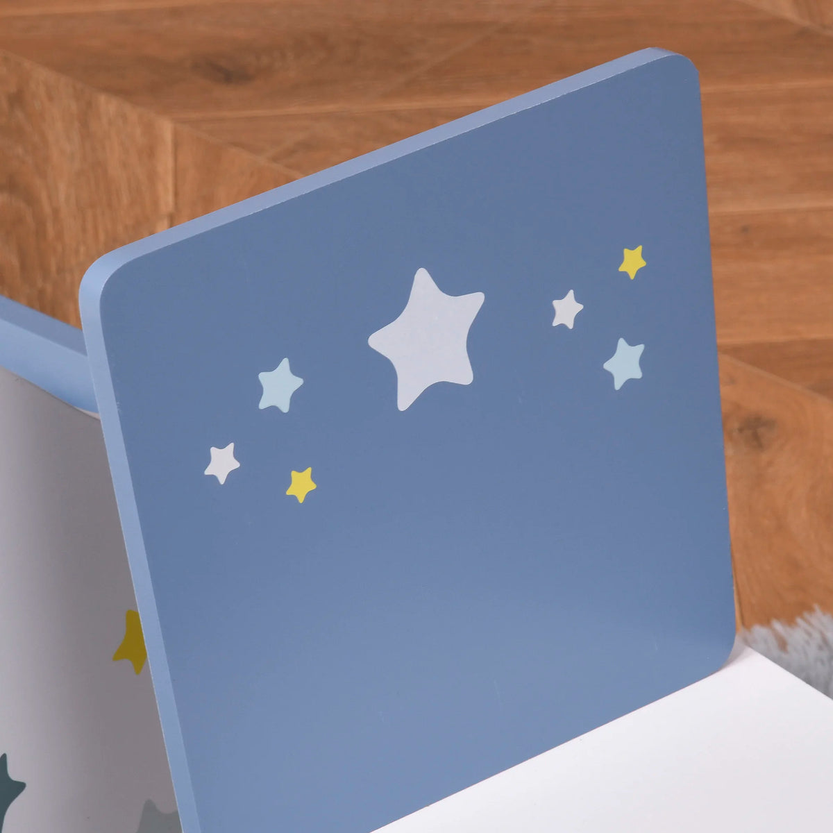 Rounded corner detail on a childrens MDF table edge