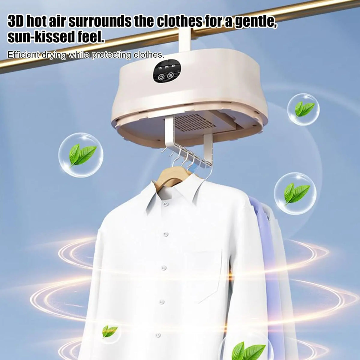 Portable Clothes Dryer with Timer and Drying Bag, Compact Electric Dryer for Travel and Small Spaces