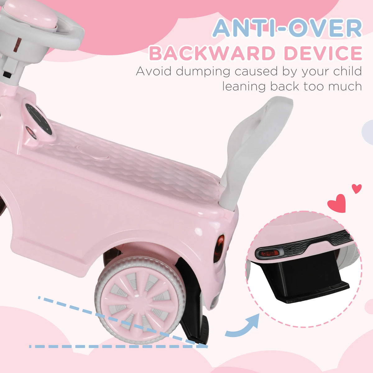 Ride On Car, Foot To Floor Sliding Car with Air Horn