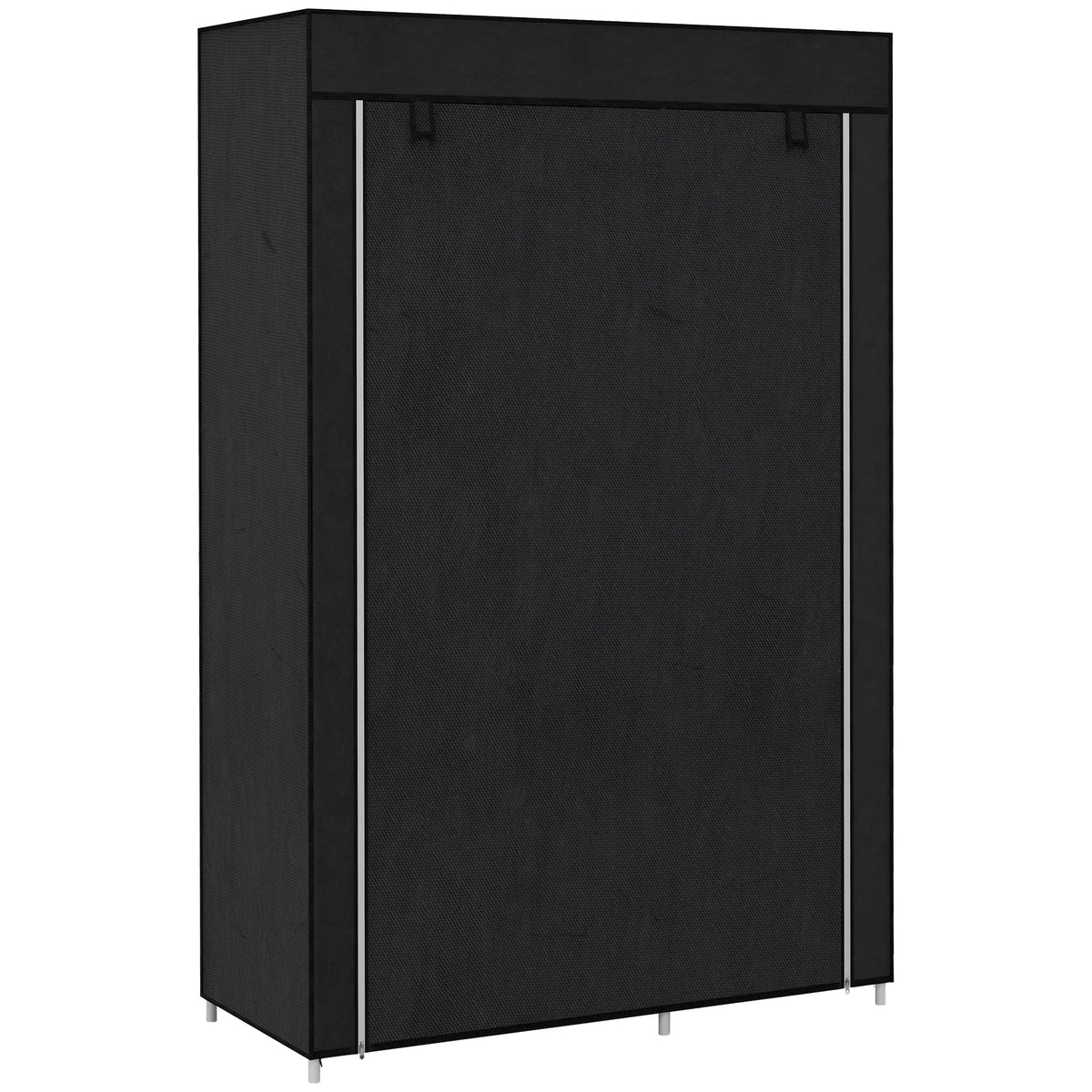 Fabric Wardrobe w/ Shelves Hanging Rail Foldable Closets