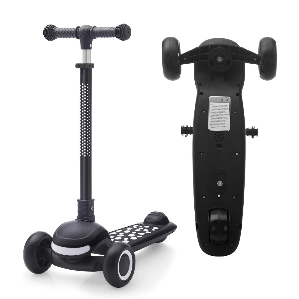 Kids Scooter Foldable 3 Wheel Adjustable Height Light Up Deck Scooter