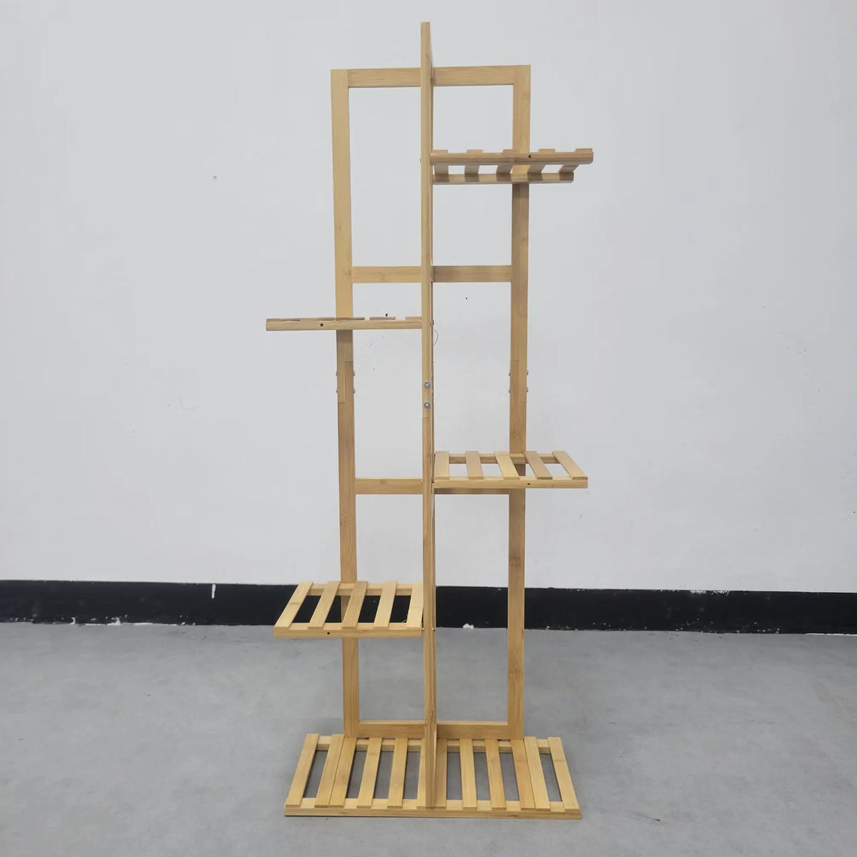 Tall Bamboo Plant Stand Flower Display Rack 5 or 6 Tier Indoor Outdoor Garden Storage Home Decor