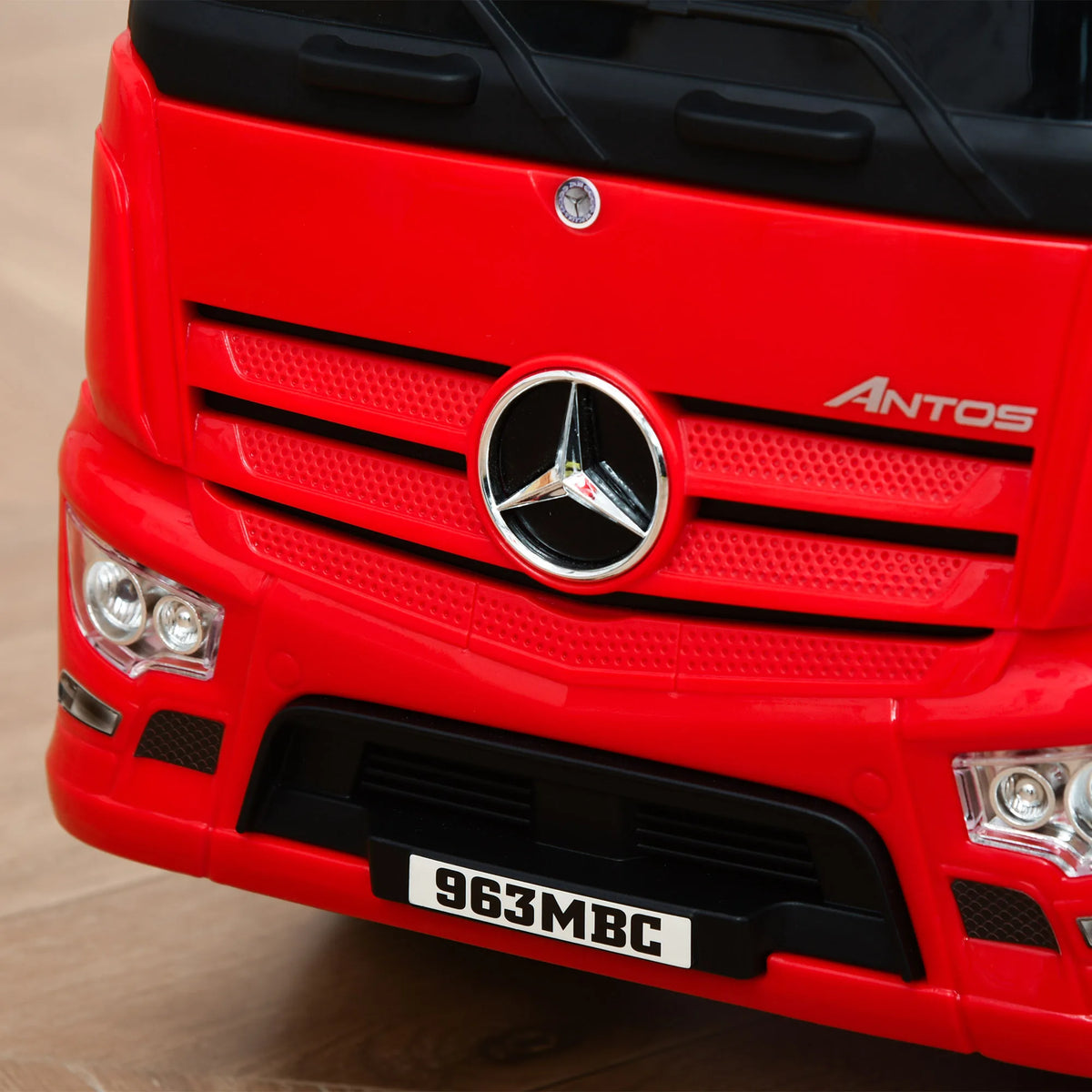 3-in-1 Ride On Car for Kids, Mercedes Truck Design with Storage, 12-36 Months