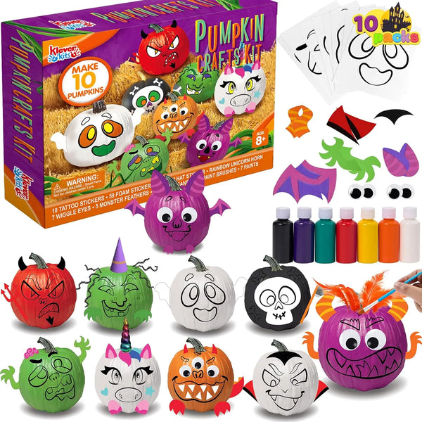 Halloween Pumpkin Decorating Craft Kit for Kids