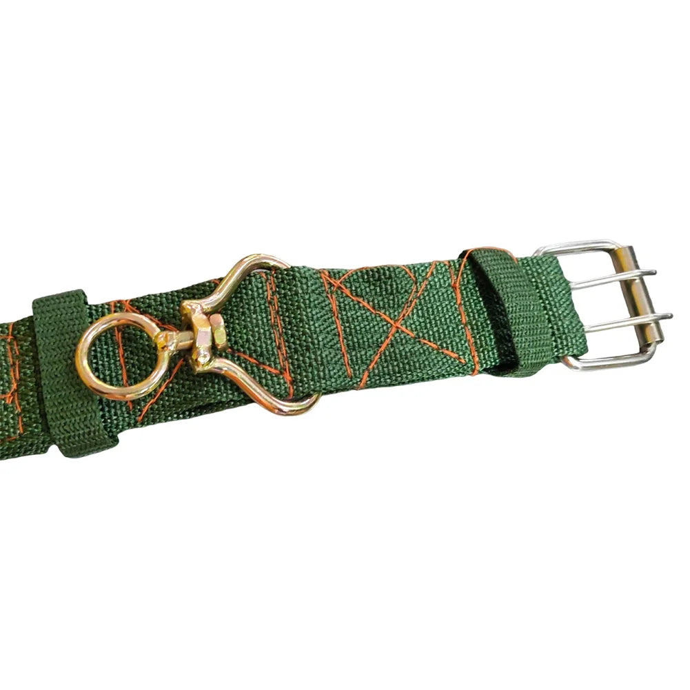 Green Double Breasted Dog Collar Adjustable Thickened Double Row Stainless Steel for Medium Large Dogs