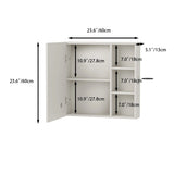 Smart Bathroom Mirror Cabinet with Anti-Fog and 3-Colour LED Lighting | 60x60cm Wall Mounted Storage with UK Plug