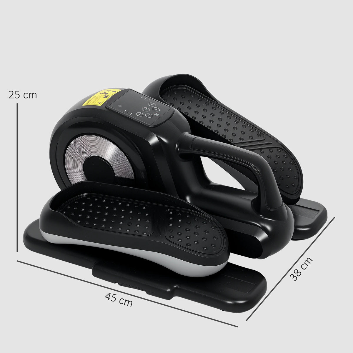 Under Desk Elliptical Machine, Sit Down Pedal Exerciser with Forward and Reverse Motion, 12 Programs, LCD Monitor