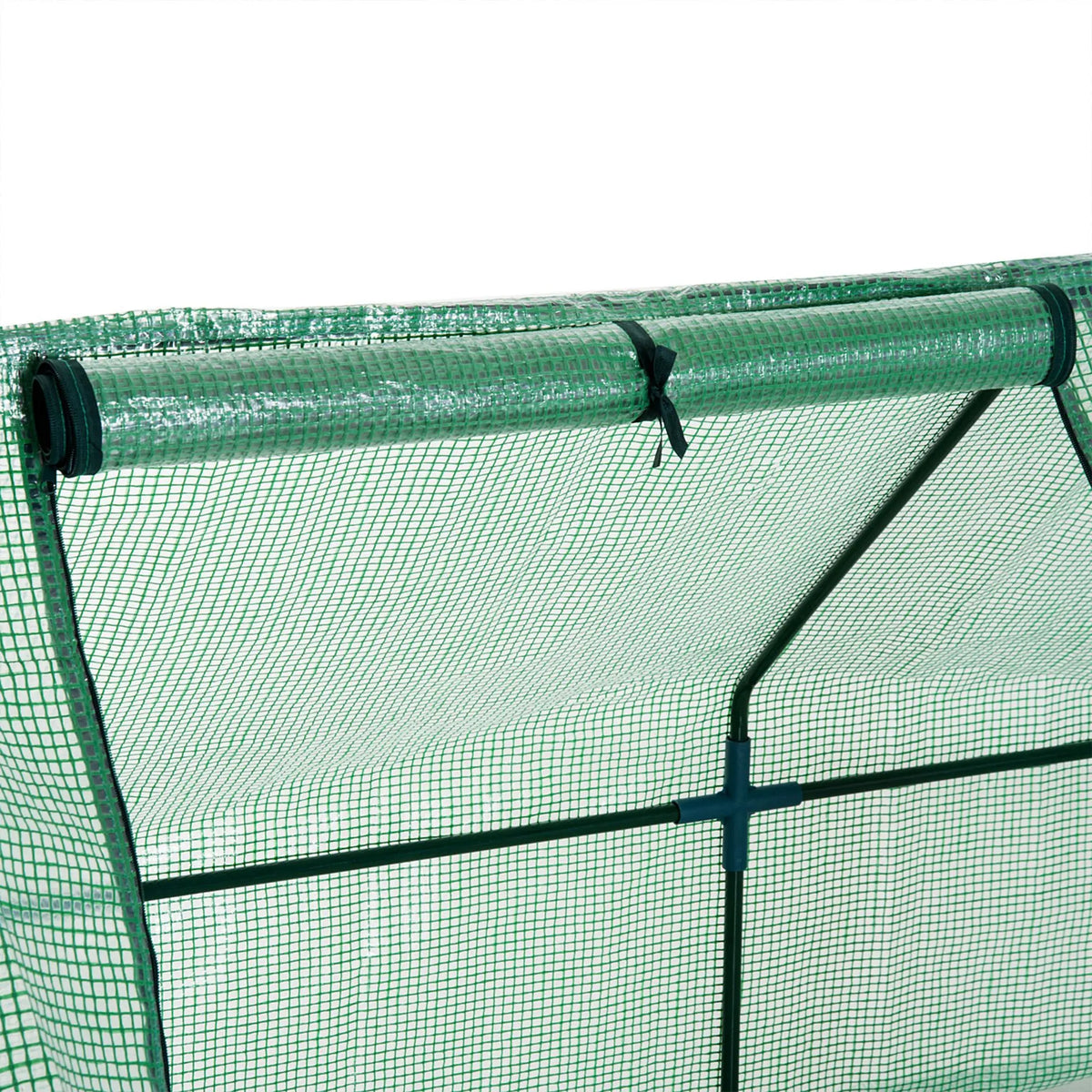 Mini Greenhouse Garden Planter with 3 Zip Doors, Portable, 270 x 90 x 90cm