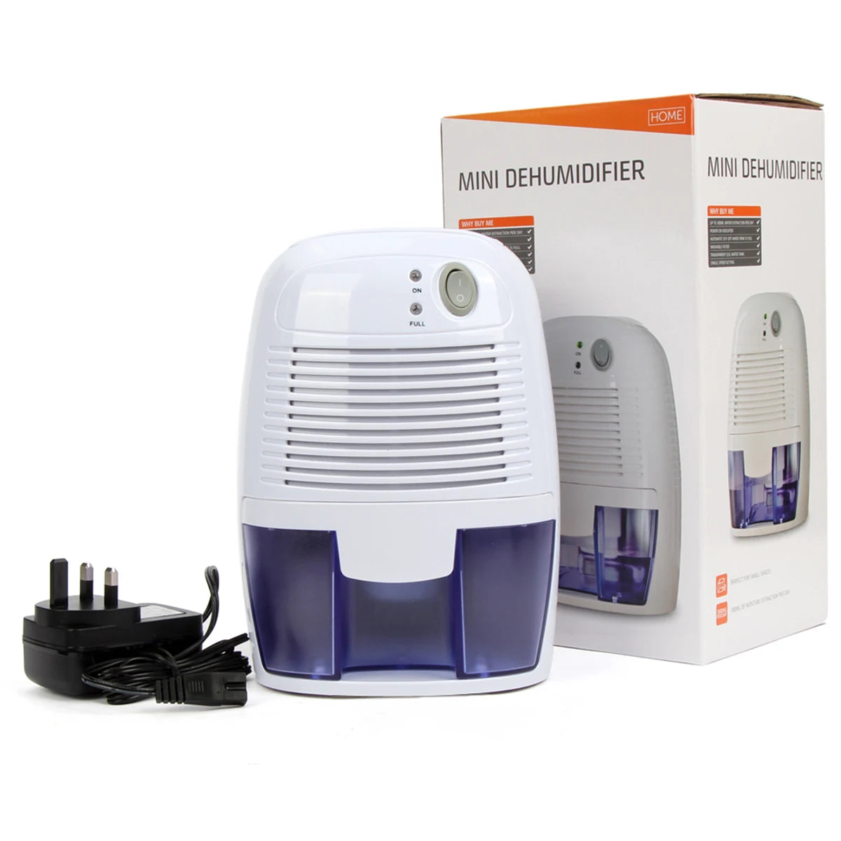 Mini Electric Dehumidifier with 500ml Tank, Quiet Moisture Absorber for Small Rooms