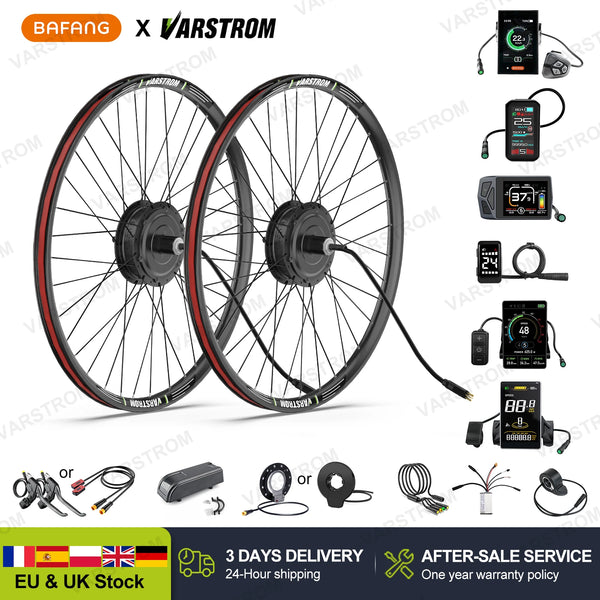 G020 48V 500W Rear Hub Motor E-Bike Conversion Kit for 26", 27.5" and 700C Cassette Disc Brake Wheels