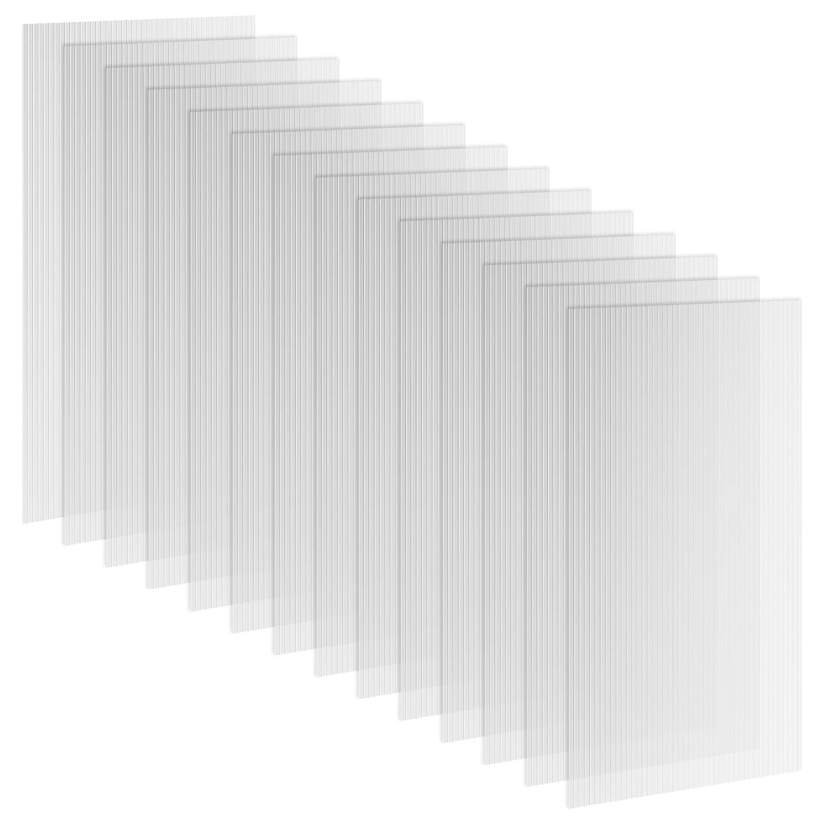 14 Pack Twin-Wall Polycarbonate Sheets 121 x 61cm, 10m² Greenhouse Panels