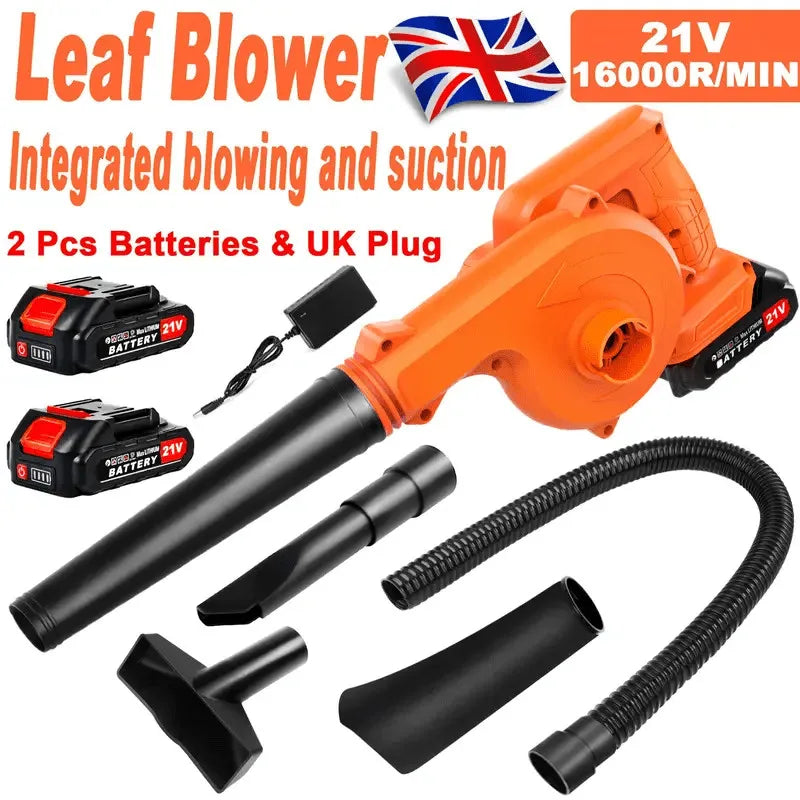 2-in-1 Cordless Leaf Blower and Vacuum, 21V with 120mph Air Speed