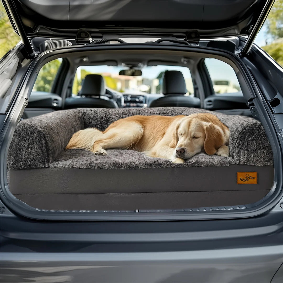 180cm Human Size Giant Dog Bed Calming Plush Orthopedic Foldable Waterproof for Winter Warmth