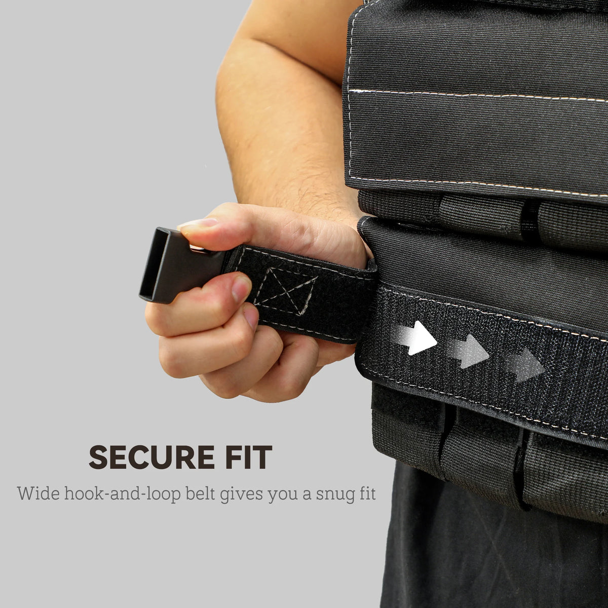 Adjustable Weighted Vest with 30 Removable Weights, Up to 30kg